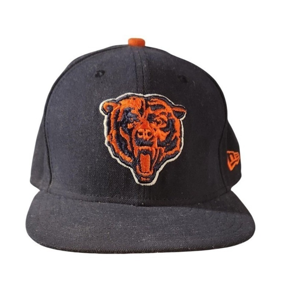 Chicago Bears Hat Cap Fitted Mens 7‎ 3/8 Blue NFL Football 59FIFTY New Era